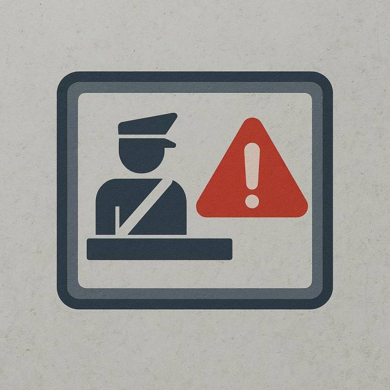 Предупреждающий знак на стене